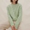 Women Sovere Studio SOVERE / STUDIO - LINKED CABLE SWEATER (ARTICHOKE)