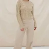 Women Sovere Studio SOVERE / STUDIO - LINKED CABLE SWEATER (FAWN)