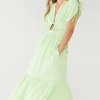 Sovere Studio SOVERE / STUDIO - Lucid Midi Dress (Lime) FINAL SALE