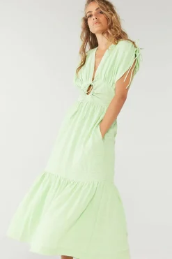 Sovere Studio SOVERE / STUDIO - Lucid Midi Dress (Lime) FINAL SALE