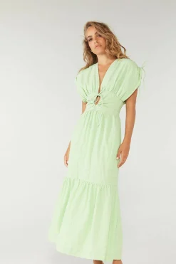 Sovere Studio SOVERE / STUDIO - Lucid Midi Dress (Lime) FINAL SALE