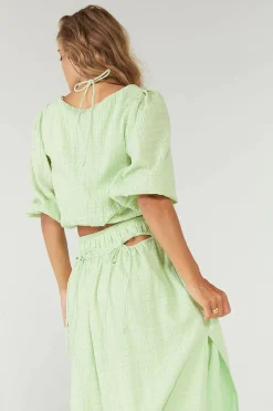 Sovere Studio SOVERE / STUDIO - Lucid Reversible Crop Top (Lime) FINAL SALE
