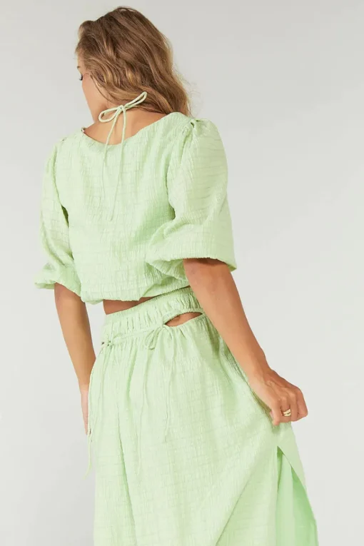 Sovere Studio SOVERE / STUDIO - Lucid Reversible Crop Top (Lime) FINAL SALE