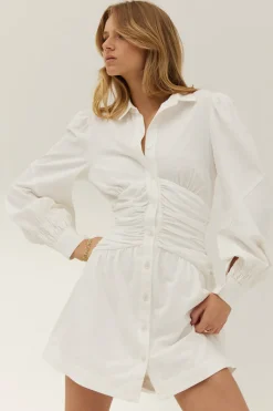 Sovere Studio SOVERE / STUDIO - Momento Shirt Dress (White) FINAL SALE