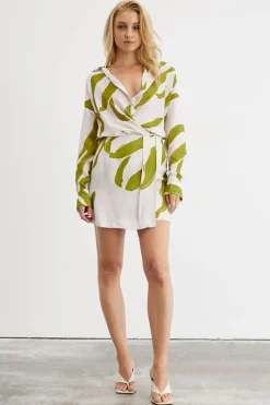 Women Sovere Studio SOVERE / STUDIO - MOTION MINI SKIRT (CHALK / GREEN)