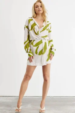 Women Sovere Studio SOVERE / STUDIO - MOTION MINI SKIRT (CHALK / GREEN)