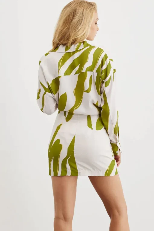 Women Sovere Studio SOVERE / STUDIO - MOTION MINI SKIRT (CHALK / GREEN)
