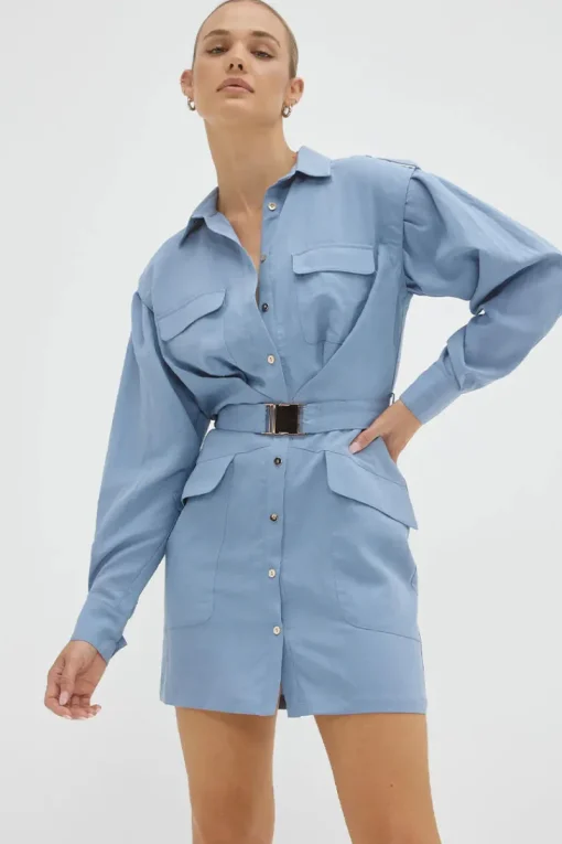 Sovere Studio SOVERE / STUDIO - Nouvelle Cargo Dress (Blue Haze)