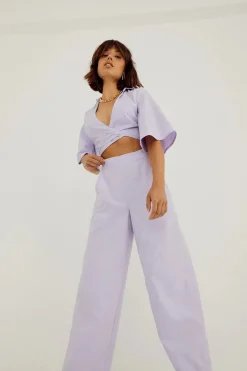 Women Sovere Studio SOVERE / STUDIO - OUTLINE PANT (PALE PERI) FINAL SALE