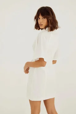 Sovere Studio SOVERE / STUDIO - OUTLINE SHIRT DRESS (WHITE)