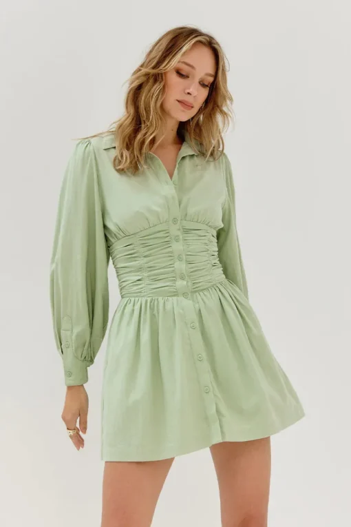 Sovere Studio SOVERE / STUDIO - Refresh Shirt Dress (Melon)