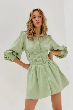 Sovere Studio SOVERE / STUDIO - Refresh Shirt Dress (Melon)