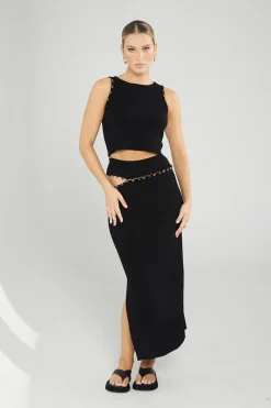 Women Sovere Studio SOVERE / STUDIO - Restless Knit Midi Skirt