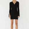 Sovere Studio SOVERE / STUDIO - SOVERE SIMI POLO KNIT MINI DRESS (BLACK)