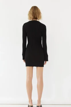Sovere Studio SOVERE / STUDIO - SOVERE SIMI POLO KNIT MINI DRESS (BLACK)