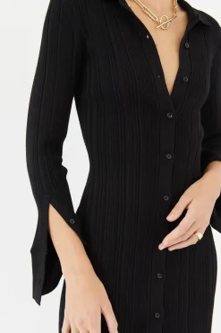 Sovere Studio SOVERE / STUDIO - SOVERE SIMI POLO KNIT MINI DRESS (BLACK)