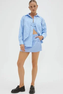Women Sovere Studio SOVERE / STUDIO - Vestige Combo Shirt (Blue / White Stripe)
