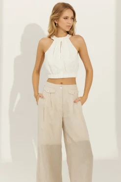 Sovere Studio - Depart Removable Sleeve Blouse (Ivory) FINAL SALE