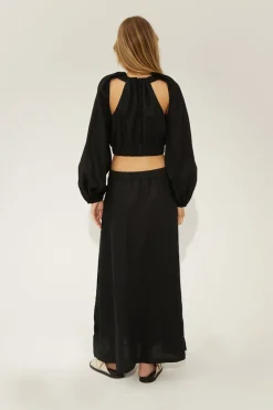 Sovere Studio - Depart Removable Sleeve Blouse (Noir) FINAL SALE