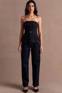 Women Sovere Studio - DUSK DENIM BODICE (INK)
