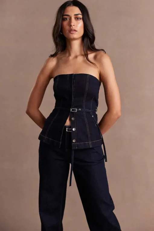 Women Sovere Studio - DUSK DENIM BODICE (INK)