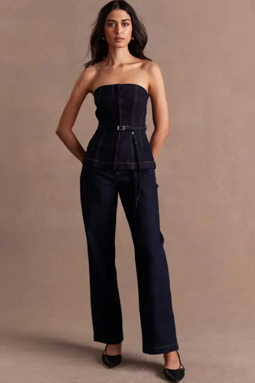 Women Sovere Studio - DUSK DENIM BODICE (INK)