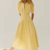 Sovere Studio - Hush Midi Shirt Dress (Butter)