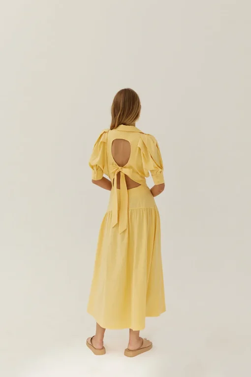 Sovere Studio - Hush Midi Shirt Dress (Butter)