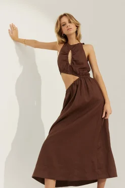 Sovere Studio - Mode Midi Dress (Chocolate)