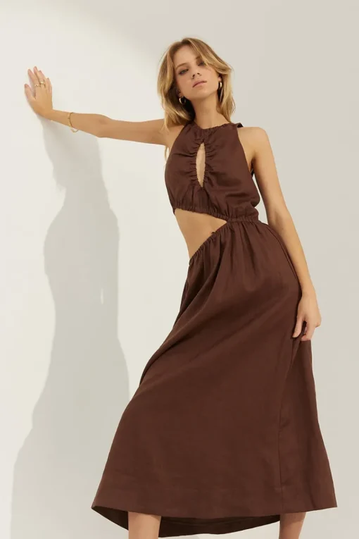 Sovere Studio - Mode Midi Dress (Chocolate)