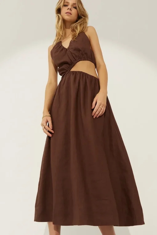 Sovere Studio - Mode Midi Dress (Chocolate)