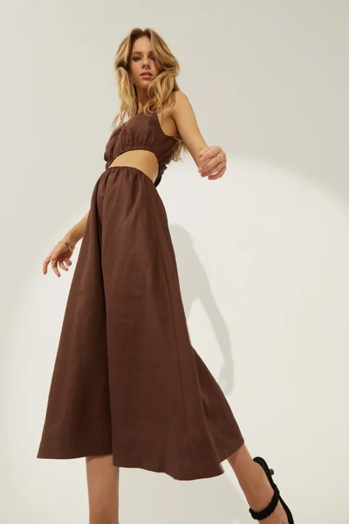 Sovere Studio - Mode Midi Dress (Chocolate)
