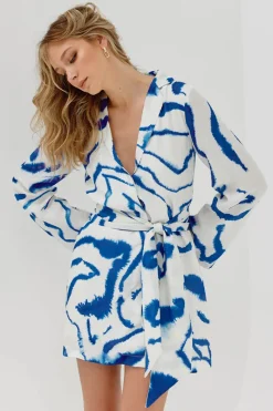 Sovere Studio - TIDAL MINI DRESS TIDAL MINI DRESS (BLUE TIDE)
