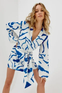 Sovere Studio - TIDAL MINI DRESS TIDAL MINI DRESS (BLUE TIDE)