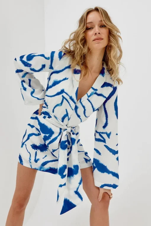 Sovere Studio - TIDAL MINI DRESS TIDAL MINI DRESS (BLUE TIDE)