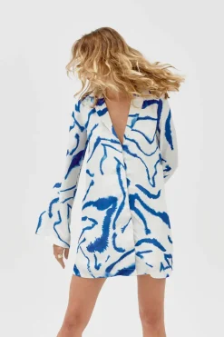 Sovere Studio - TIDAL MINI DRESS TIDAL MINI DRESS (BLUE TIDE)