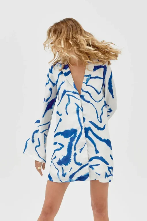Sovere Studio - TIDAL MINI DRESS TIDAL MINI DRESS (BLUE TIDE)