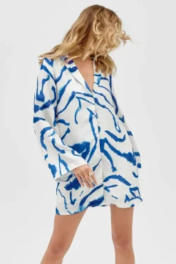 Sovere Studio - TIDAL MINI DRESS TIDAL MINI DRESS (BLUE TIDE)