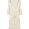 Women Spell AND THE GYPSY COLLECTIVE - HELENA CROCHET LACE GOWN (CREAM)