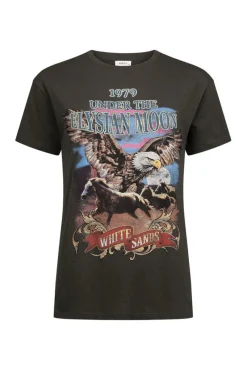 Spell AND THE GYPSY COLLECTIVE - ELYSIAN BIKER TEE (CHARCOAL)