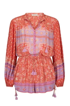 Women Spell AND THE GYPSY COLLECTIVE - SUNSHINE BANDIT ROMPER (CAYENNE)