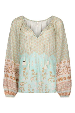 Women Spell AND THE GYPSY COLLECTIVE - SWEET NOTHINGS BLOUSE (PEPPERMINT)