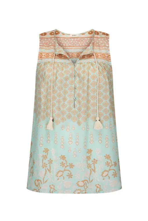 Women Spell AND THE GYPSY COLLECTIVE - SWEET NOTHINGS SLEEVELESS BLOUSE (PEPPERMINT)