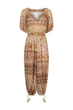 Women Spell AND THE GYPSY COLLECTIVE - LOVERS BEACH JUMPSUIT (MAUVE)