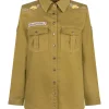 Spell AND THE GYPSY COLLECTIVE - FOXGLOVE EMBROIDERED SHIRT (OLIVE)