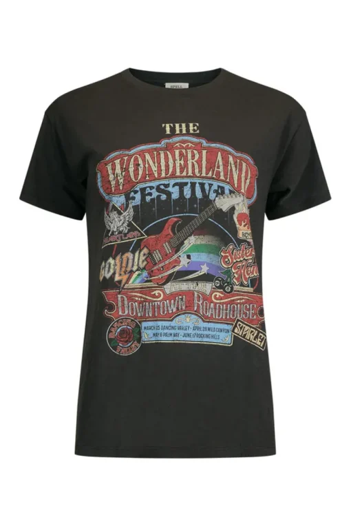 Spell AND THE GYPSY COLLECTIVE - WONDERLAND BIKE TEE (CHARCOAL)