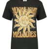 Spell AND THE GYPSY COLLECTIVE - MOONLIGHT BIKER TEE (CHARCOAL)