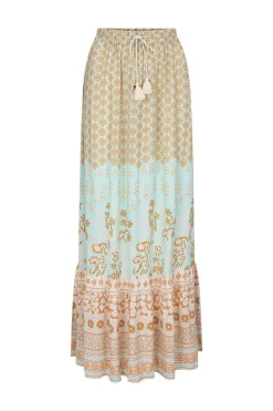 Women Spell AND THE GYPSY COLLECTIVE - SWEET NOTHINGS MAXI SKIRT (PEPPERMINT)
