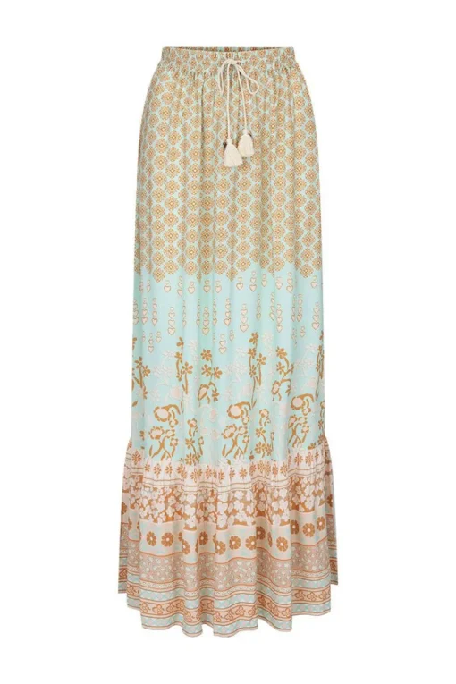 Women Spell AND THE GYPSY COLLECTIVE - SWEET NOTHINGS MAXI SKIRT (PEPPERMINT)