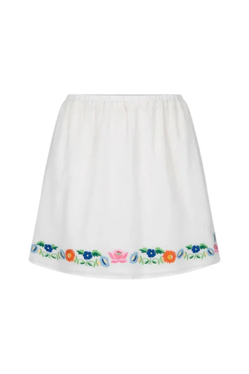 Women Spell AND THE GYPSY COLLECTIVE - FLORAPALOOSA EMBROIDERED MINI SKIRT